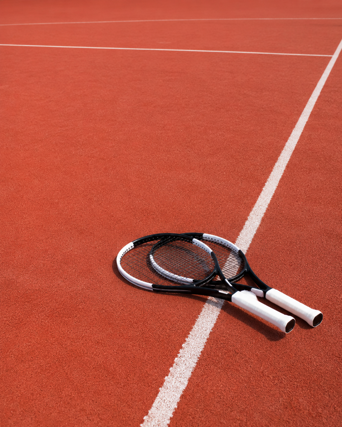 Lezione di tennis su terra rossa